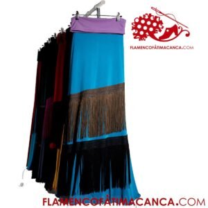 Falda Flamenca flecos colores 04