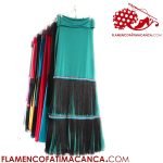 Falda Flamenca flecos madroños 01
