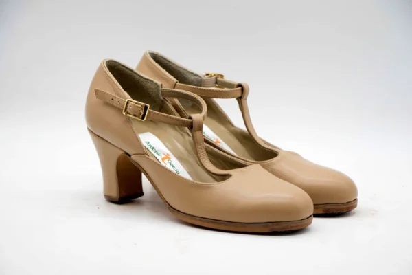 Danza.n 35.pielbeige.taconsemicarreteforrado