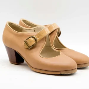 Solea.n 35 5.pielycharolbeige.taconcubanotenidoenpalosanto.